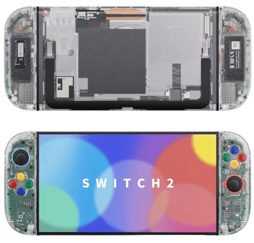 Clear Switch 2 Transparent Shell Swap