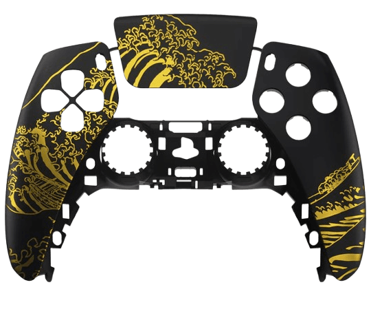 Golden Wave DualSense Faceplate Swap