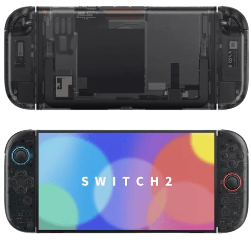 Slate Switch 2 Transparent Shell Swap